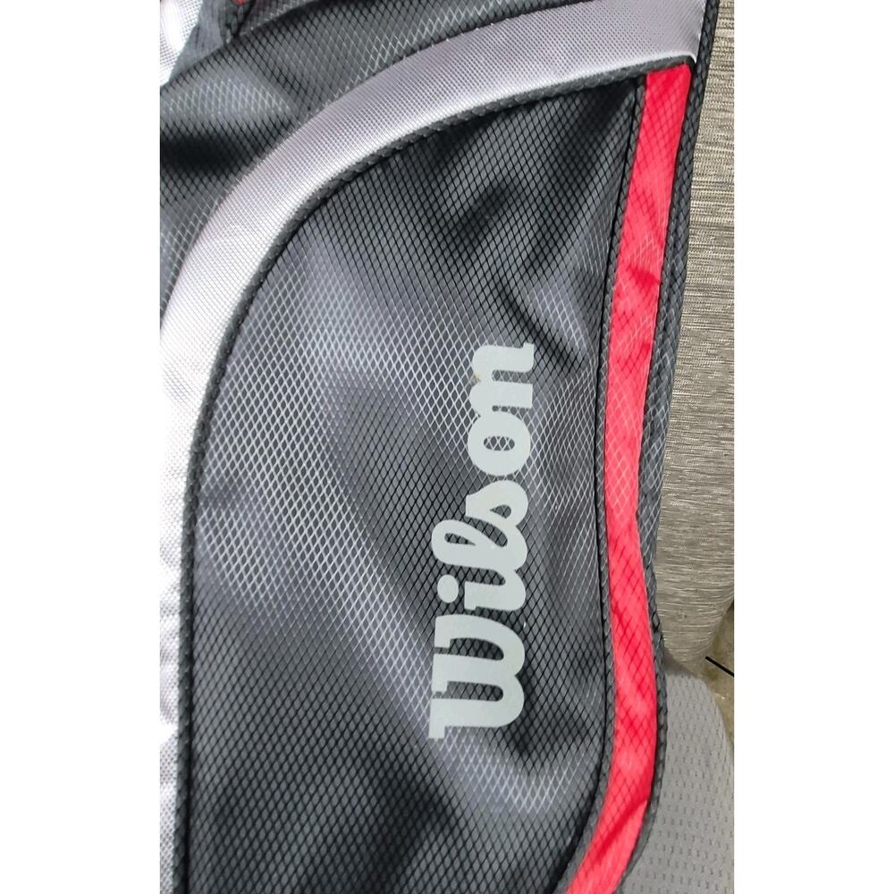 Wilson Profile Golf Stand Bag Mens Black Red Gray 7-Way Divider Carry Strap - Picture 6 of 8